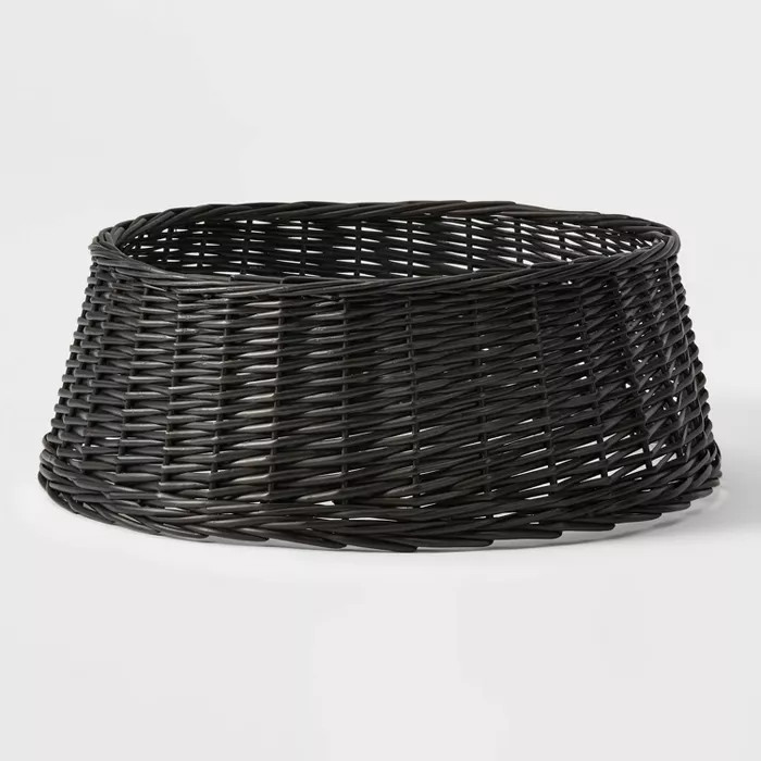 26in Split Willow Christmas Tree Collar Black - Wondershop™ | Target