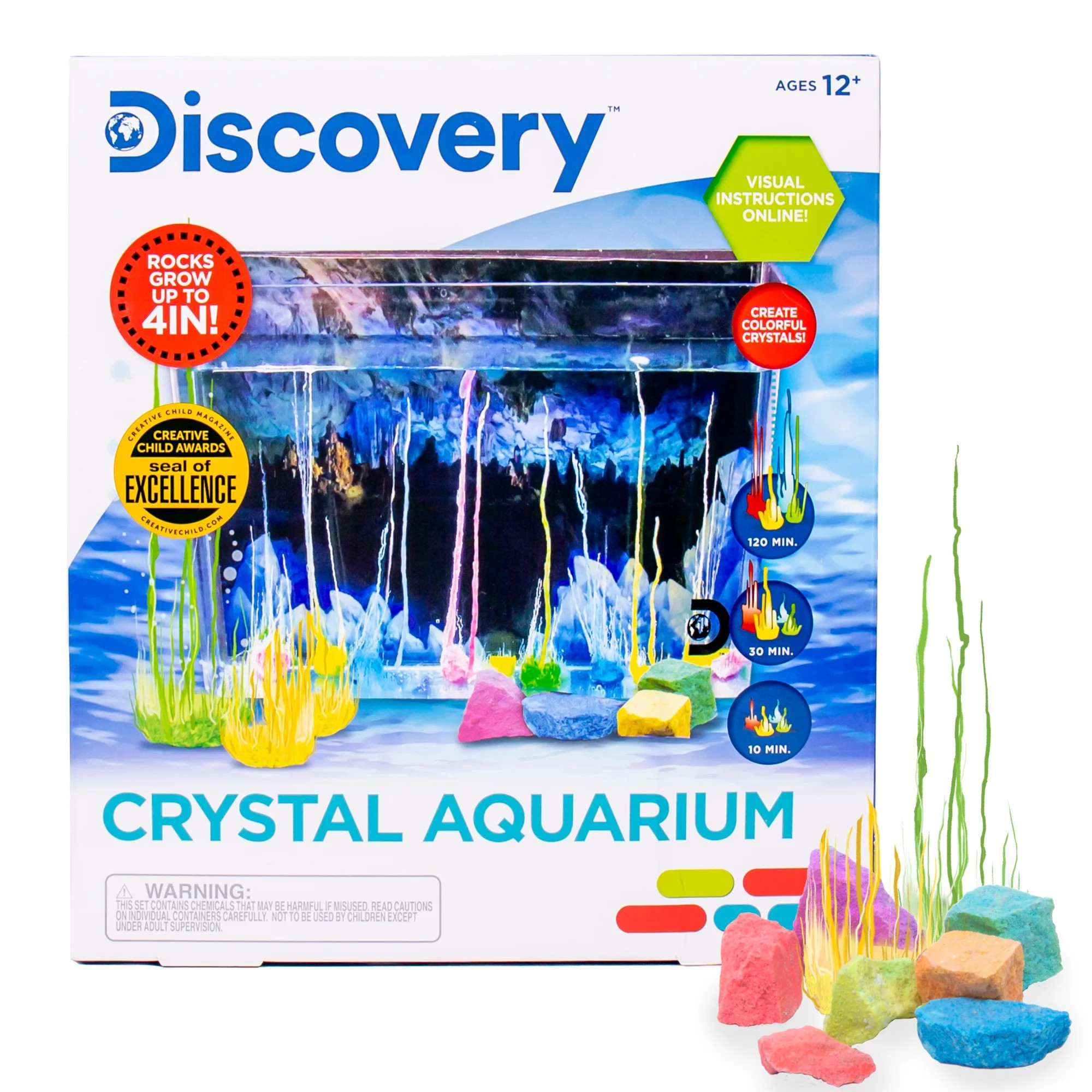 Discovery Crystal Aquarium, Grow Your Own Crystal Model Science Kit | Walmart (US)