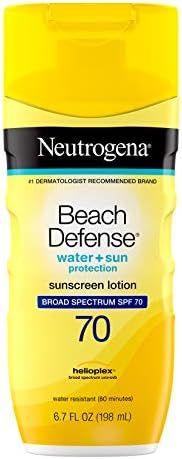 Neutrogena Beach Defense Water Resistant Sunscreen Lotion with Broad Spectrum SPF 70, Oil-Free an... | Amazon (US)