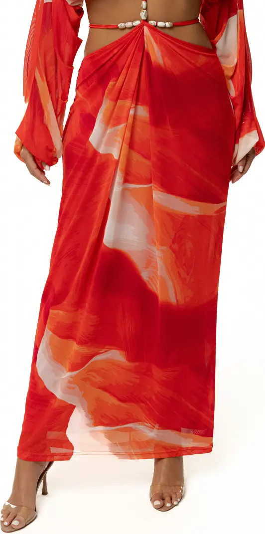 Hera Drape Maxi Skirt | Nordstrom