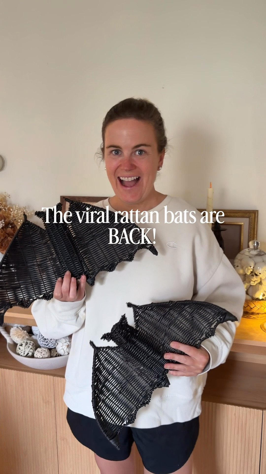VIRAL rattan bats are back and less than $12!! I was so excited when I saw that these were back—they were such a hit last year and such a nice decorative piece especially if you don’t love the gory, spooky Halloween decor! I have three but I think I need more?! 🦇

#LTKSeasonal #LTKHome
