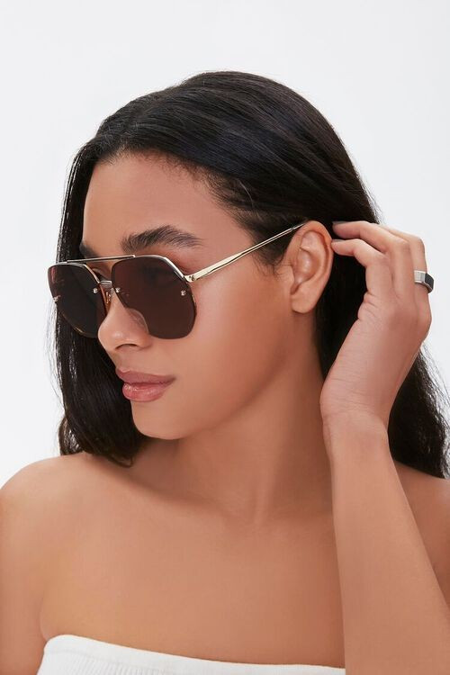 Mirrored Aviator Sunglasses | Forever 21 (US)