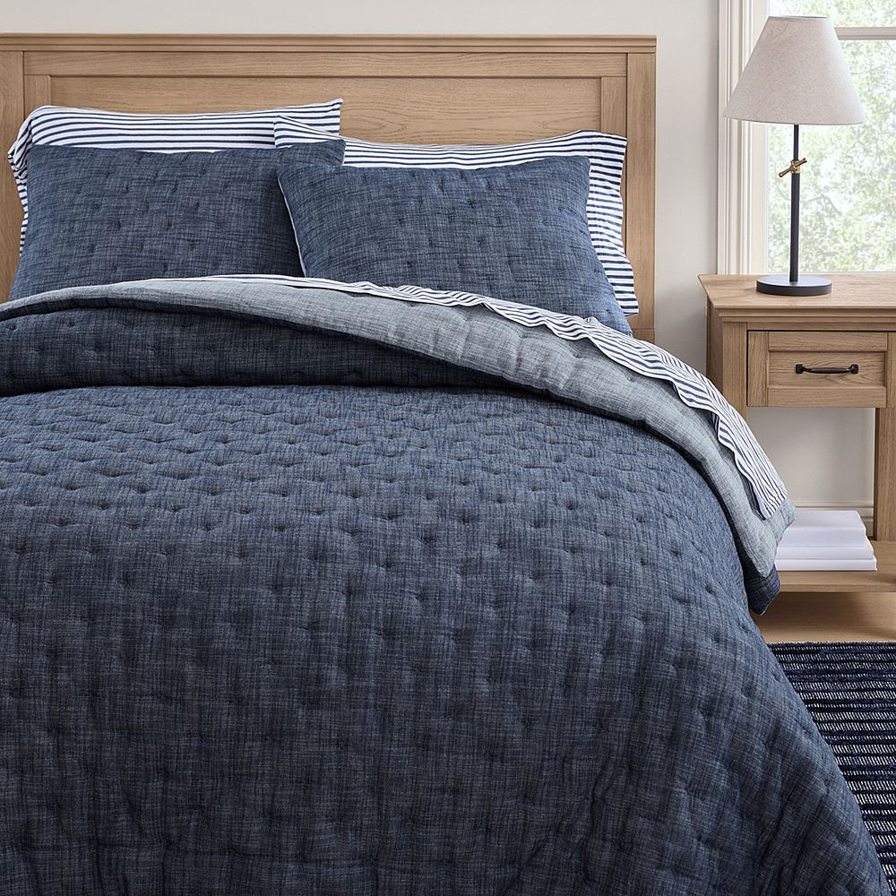 Soft Chambray Comforter | Pottery Barn Teen