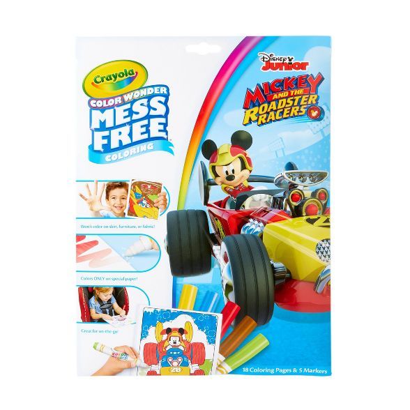 Crayola Color Wonder Mickey Mouse Roadster Racer Coloring Pages Set | Target