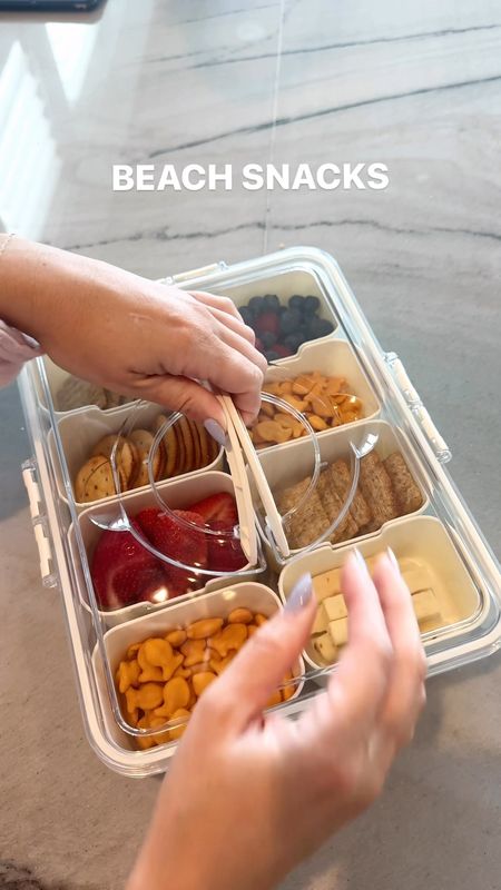 Love this snack tray + lid! Perfect for travel, games, pool, or the beach! Amazon find // 

#LTKfindsunder50 #LTKkids #LTKfamily