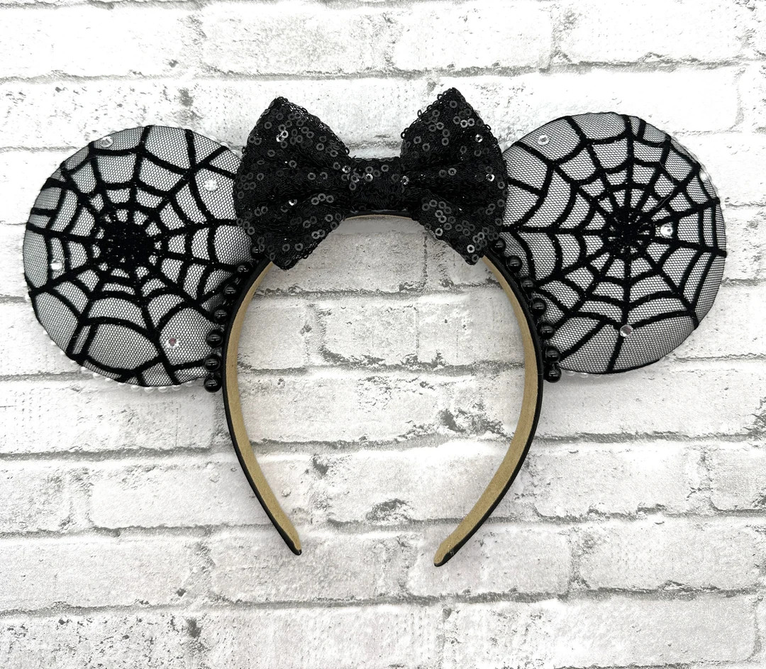 Spider Web Ears/halloween Ears/ Oogie Boogie Bash Inspired Ears - Etsy | Etsy (US)