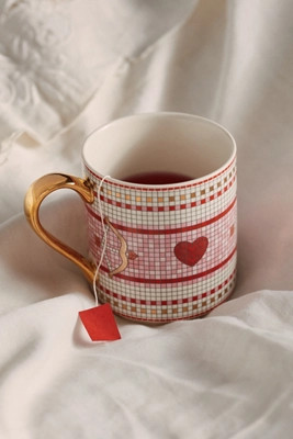 The Bistro Tile Stoneware Mug: Valentine's Edition | Anthropologie (US)