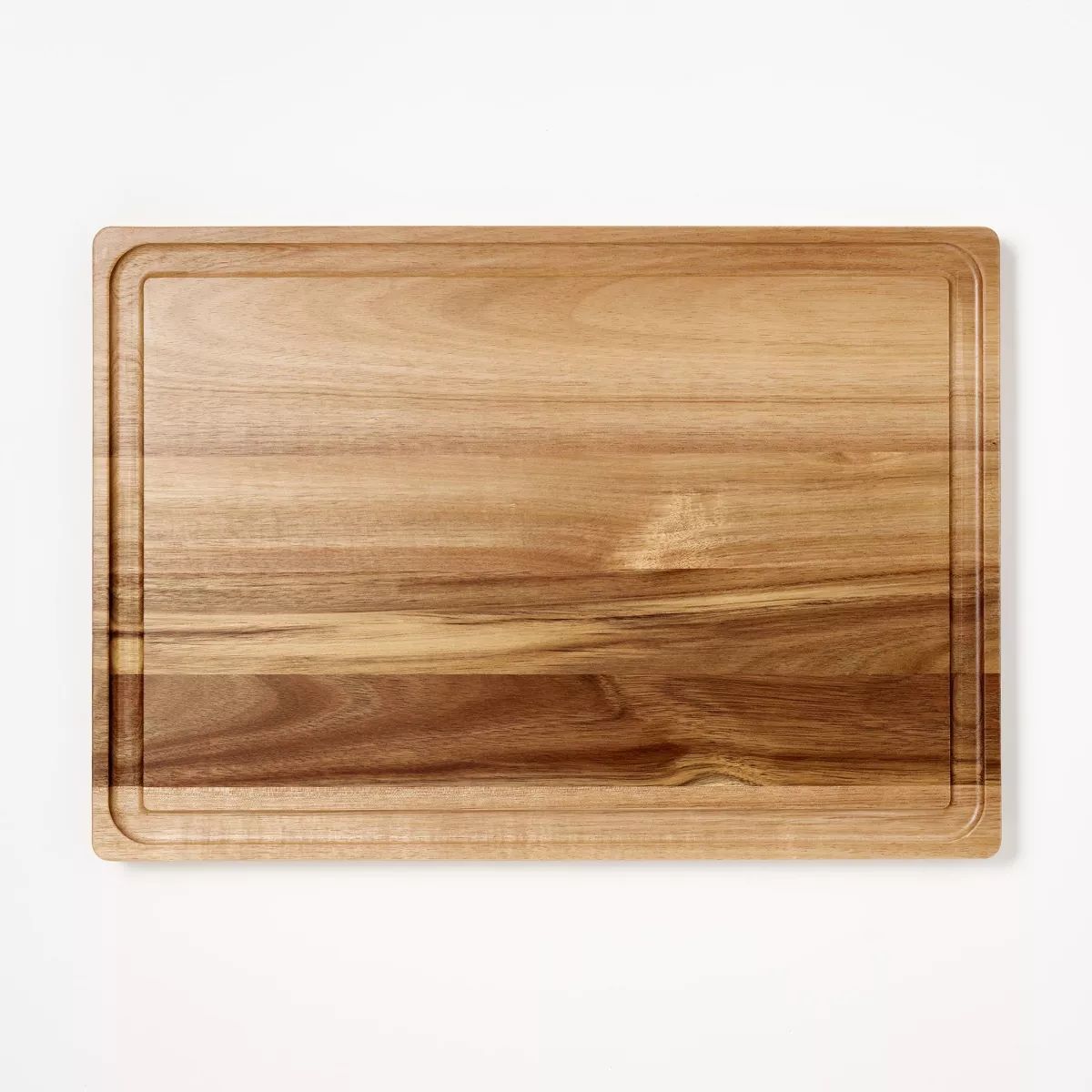 14"x20" Acacia Wood Carving Board with Juice Groove Natural - Figmint™ | Target