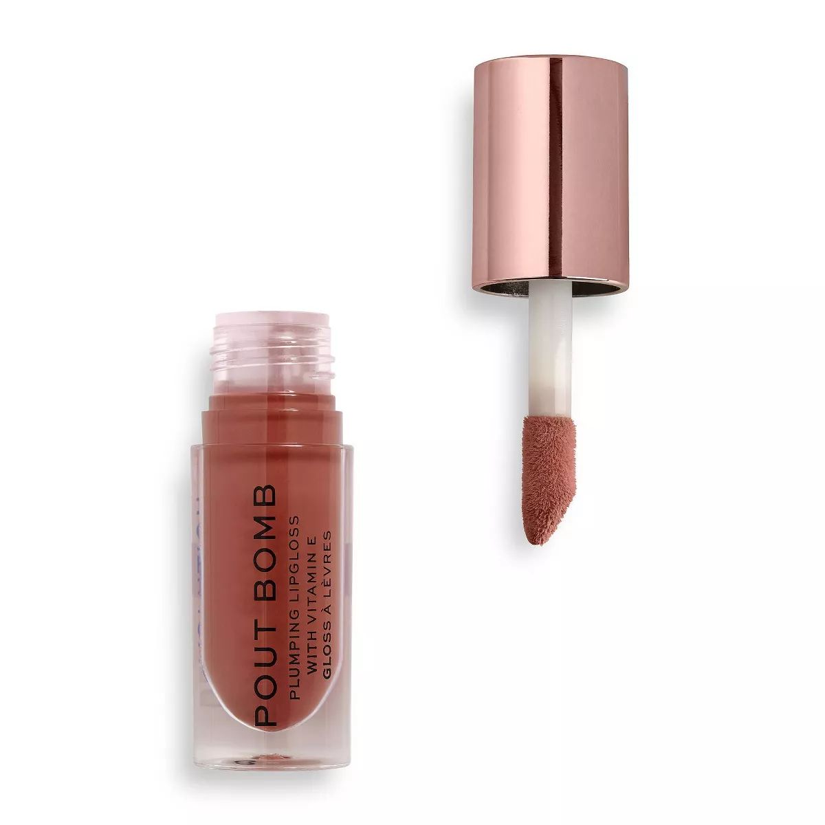 Makeup Revolution Pout Bomb Plumping Lip Gloss - Cookie - 0.15oz | Target