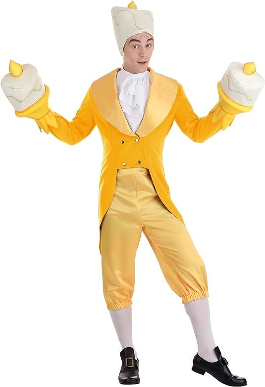 Disney?s Beauty and the Beast Lumiere Costume for Men, Be Our Guest Candlestick Charmer Outfit | Amazon (US)