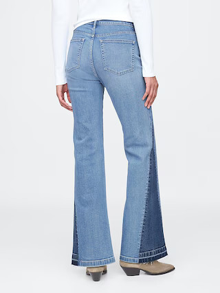 High Rise Patched '70s Flare Jeans | Gap (US)