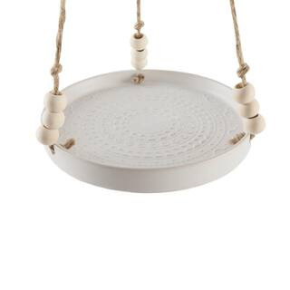 Flora Bunda 7.8 in Matte White Mayan Ceramic Planter Hanging Stand CT1475E-MTWH | The Home Depot