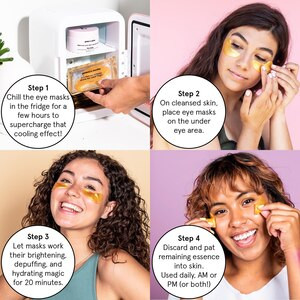 Round Lab Energizing Under Eye Mask, Gold, 6 pairs | CVS Health