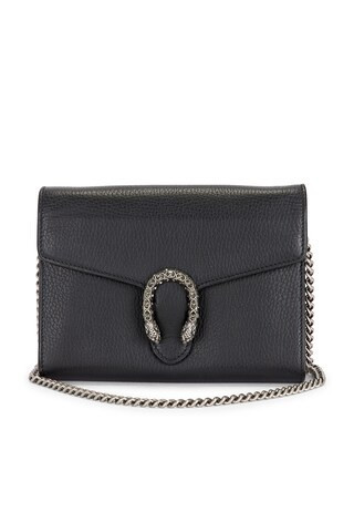Gucci Dionysus Wallet On Chain in Black | FWRD 
