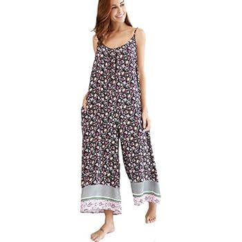 BUENOS NINOS Women's V Neck Floral Maxi Dress Boho Printed Adjustable Spaghetti Strap Ethnic Beac... | Amazon (US)