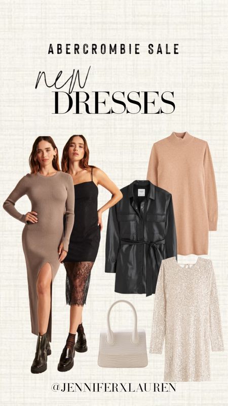 Abercrombie sale. 25% off site wide. Dresses on sale. Sweater dress. Leather dress. NYE dress. Sparkly dress  

#LTKHoliday #LTKxAF #LTKSeasonal