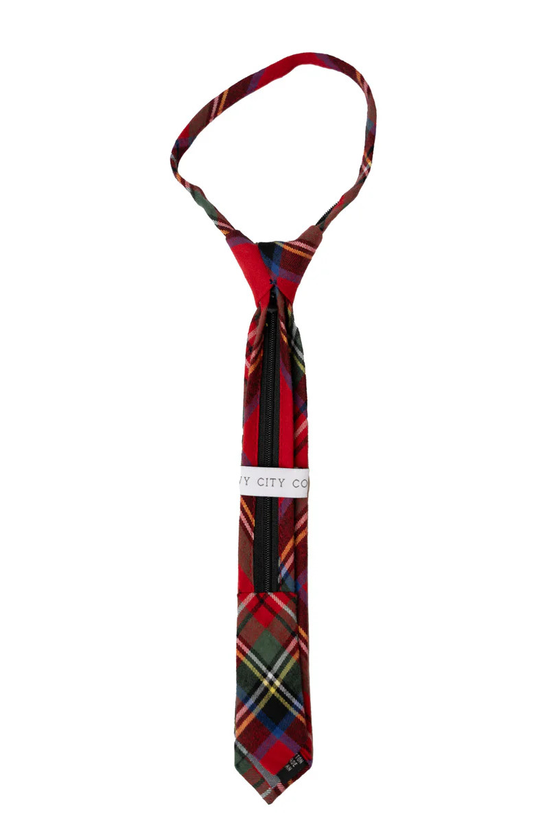 Holiday Plaid Boy's Tie | Ivy City Co