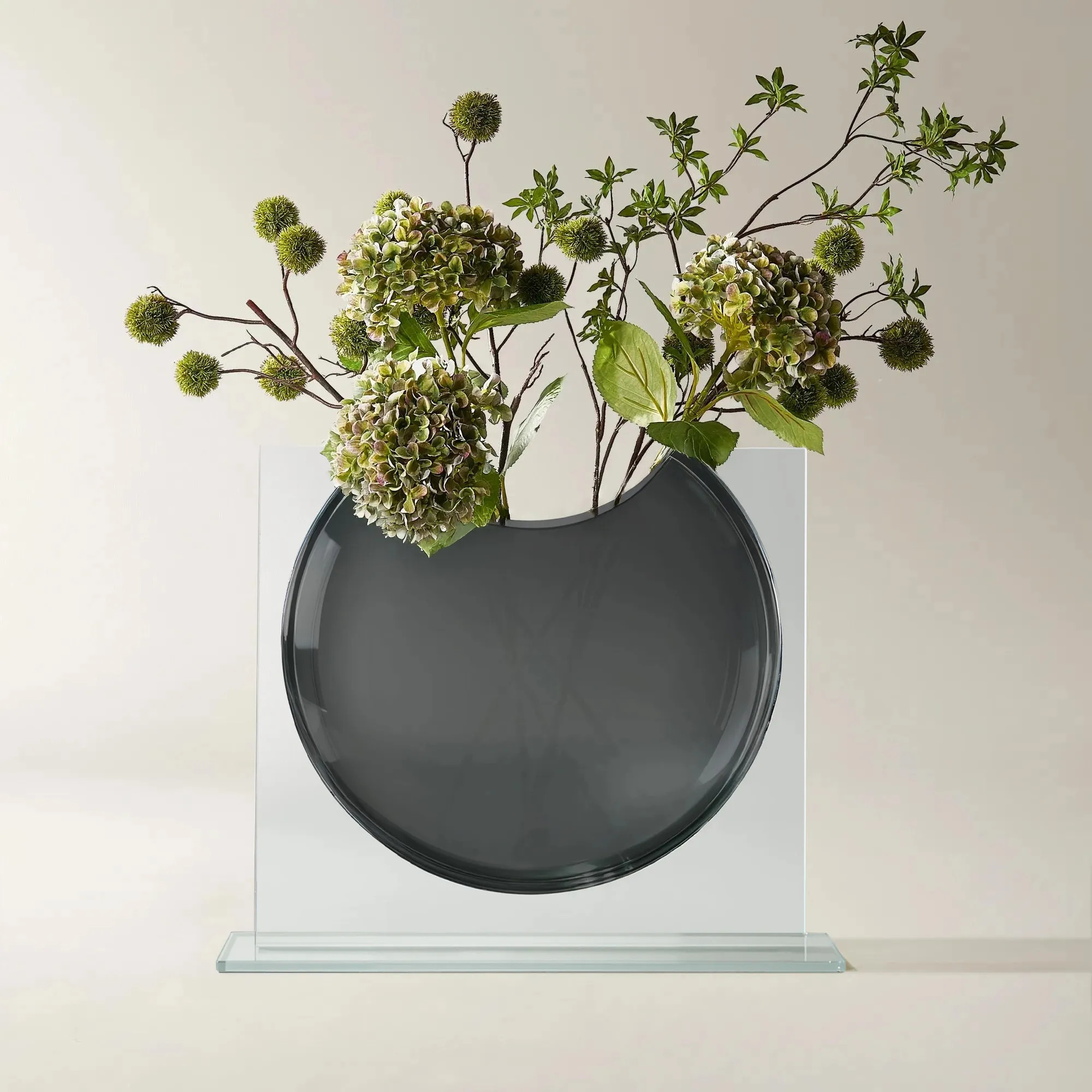 Ellipse Clear Glass Vase 20" | Z Gallerie | Z Gallerie