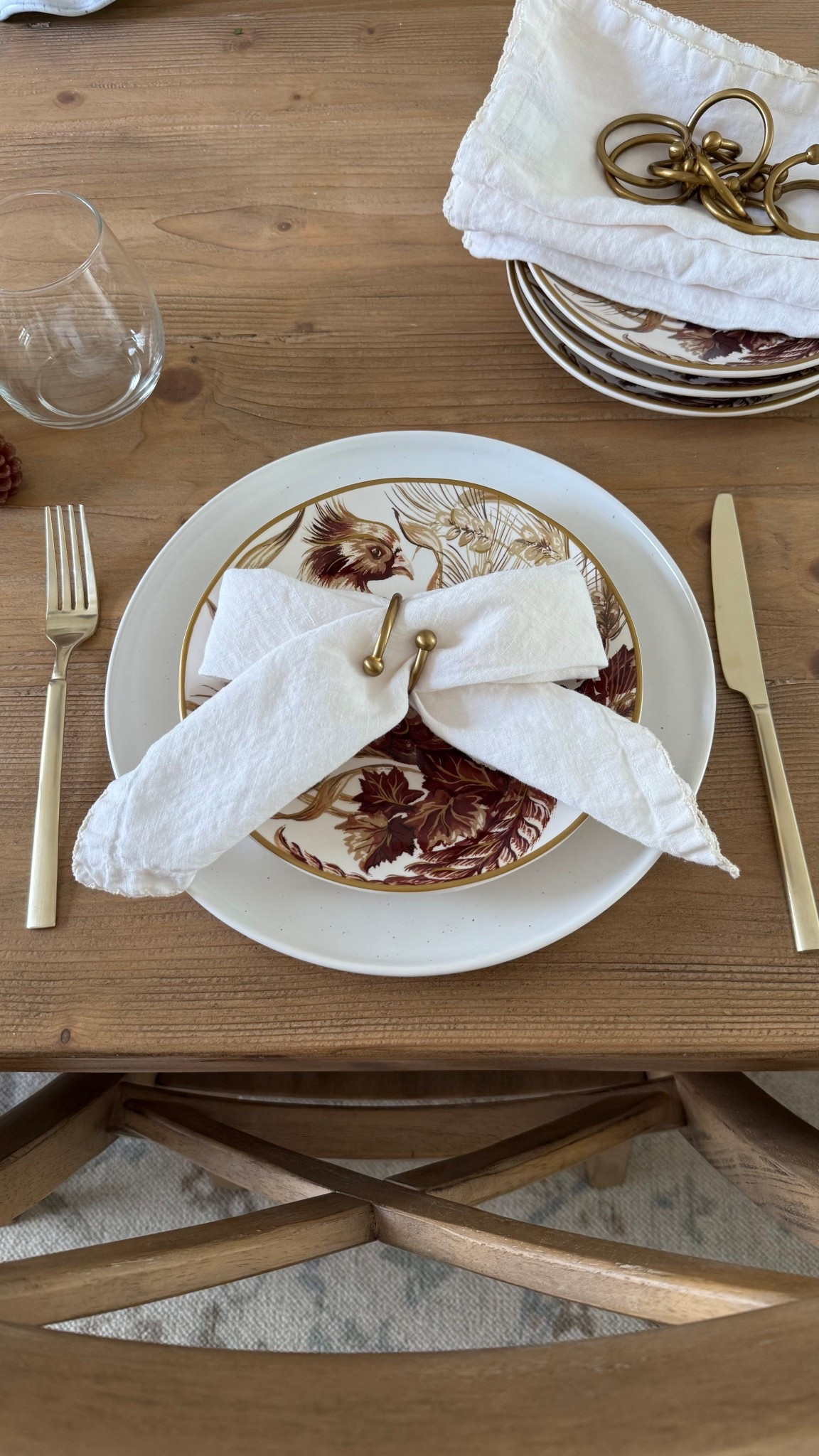 Napkin ring idea
Thanksgiving table 
Table setting 
Happy Thanksgiving 
Napkin bow 
Pottery barn 
Fable 
Studio McGee 
McGee and Co 

#LTKSeasonal #LTKHome #LTKHoliday