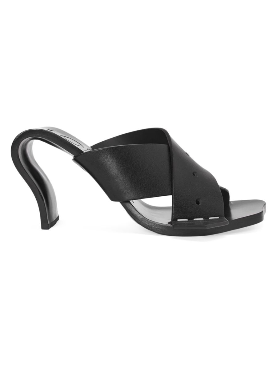 Shop LOEWE Gala 90MM Sculptural-Heel Leather Sandals | Saks Fifth Avenue | Saks Fifth Avenue