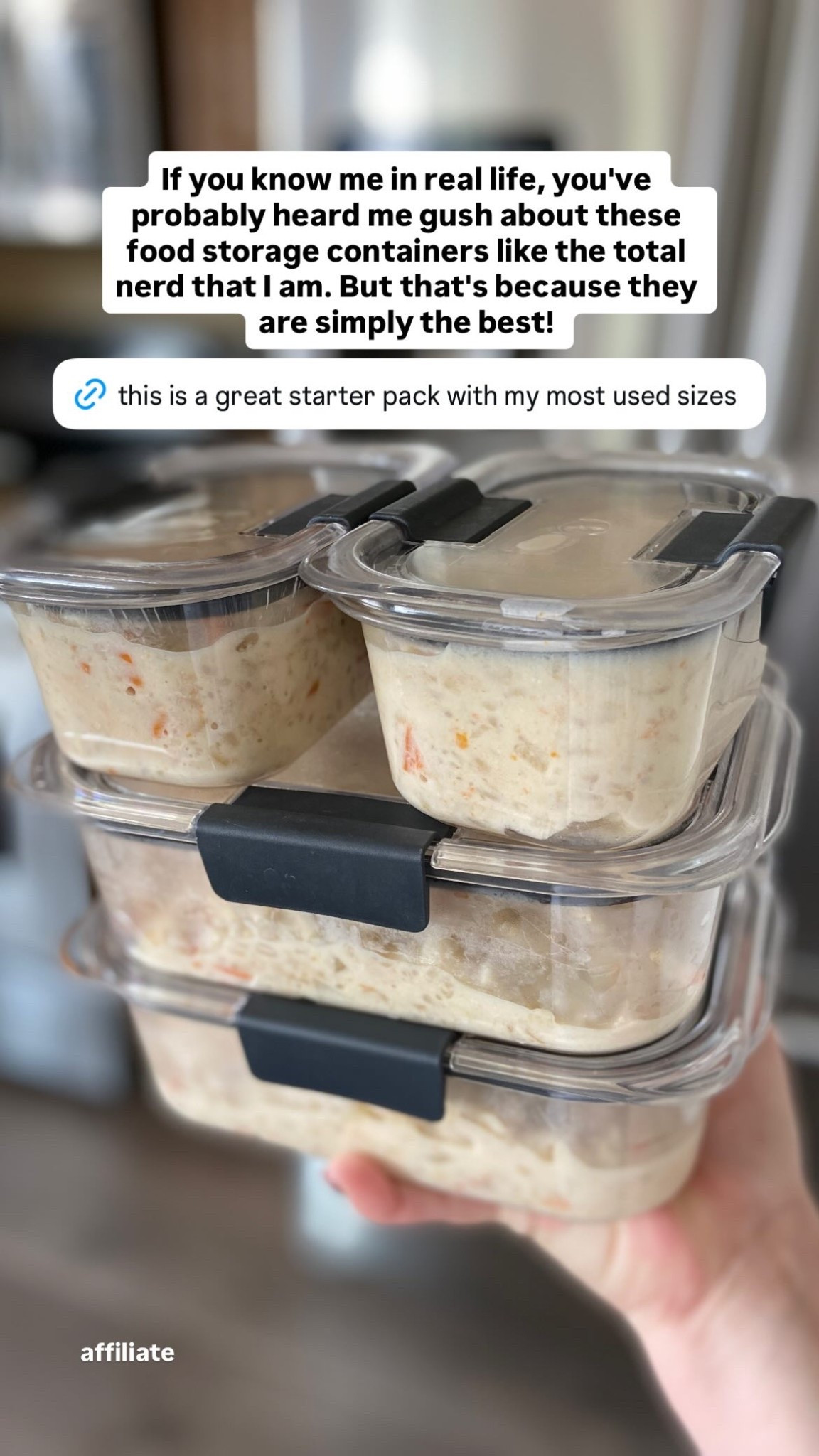 If you know me in real life, you've probably heard me gush about these Rubbermaid food storage containers like the total nerd that I am. But that's because they are simply the best! 

#primeday #amazonfinds #kitchenorganization

#LTKFindsUnder50 #LTKHome #LTKSaleAlert