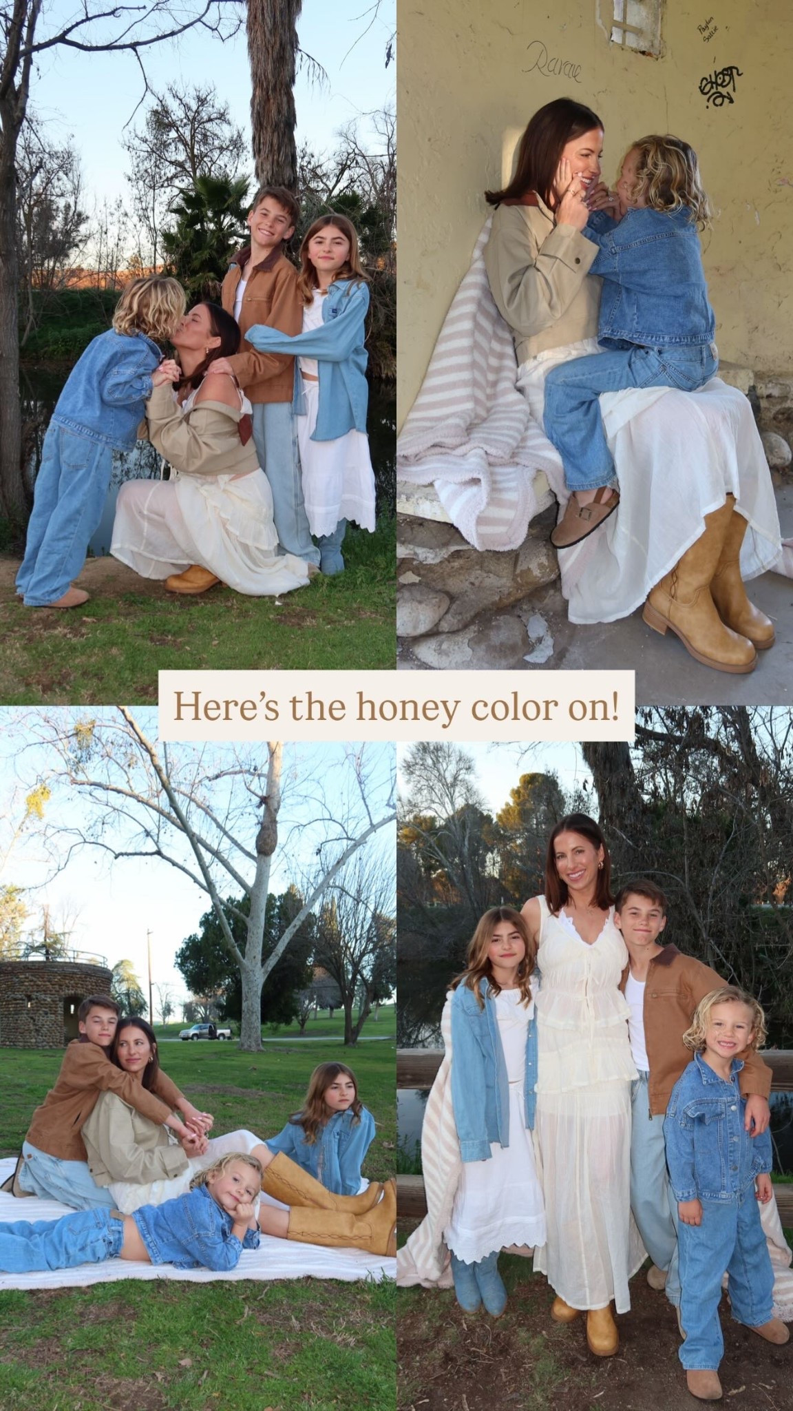 Here’s the honey color on!