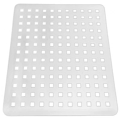 Euro Plastic Sink Grid, Non-Skid Dish Protector Mat, 16" x 12.5", Clear | Wayfair North America