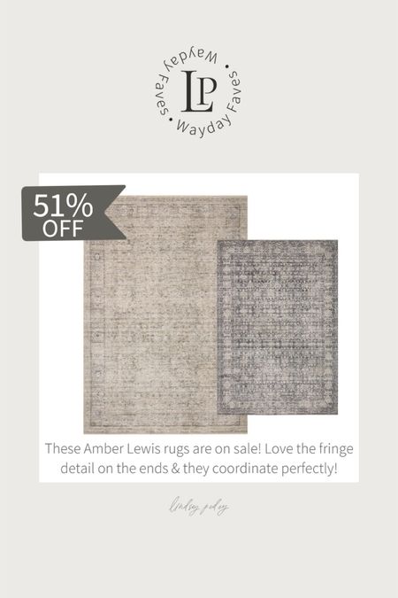 Last day to shop Wayfair Way day sale! Amber Lewis x loloi rugs are deep discount I’ve linked a few below!

Area rug, runner, round rug, circle rug, Amber Lewis, Amber, interiors, living room, rug, dining room, rug, kitchen runner, bathroom, runner, bedroom, rug, neutral, home, decor 

#LTKHome #LTKFindsUnder100 #LTKSaleAlert