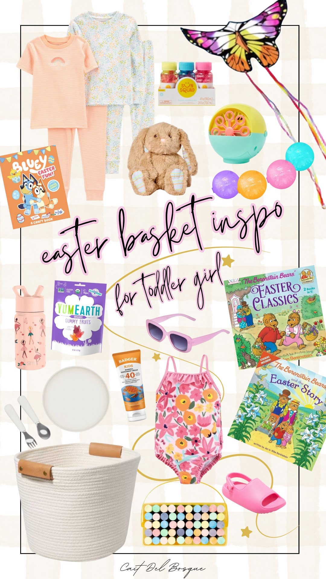 Easter Basket Inspo for Toddler Girl! ✨

Gift idea, girl gift, girl easter basket, kids Easter basket, kids books, girls pajamas, girl gift basket, Easter gifts, girl gifts, target finds, target Easter, Easter2025, toddler Easter, toddler girl Easter basket, toddler girl Easter, toddler girl swimsuit, toddler girl pajamas



#LTKKids #LTKSeasonal #LTKBaby