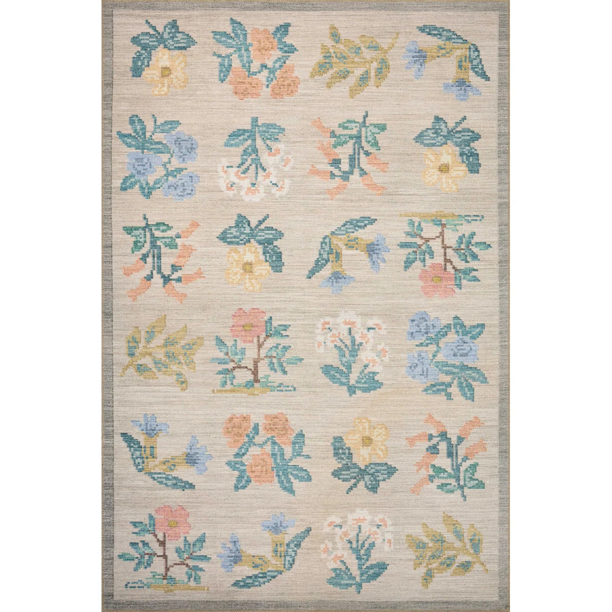 Rifle Paper Co. x Loloi Rosa Cream Area Rug | Wayfair North America