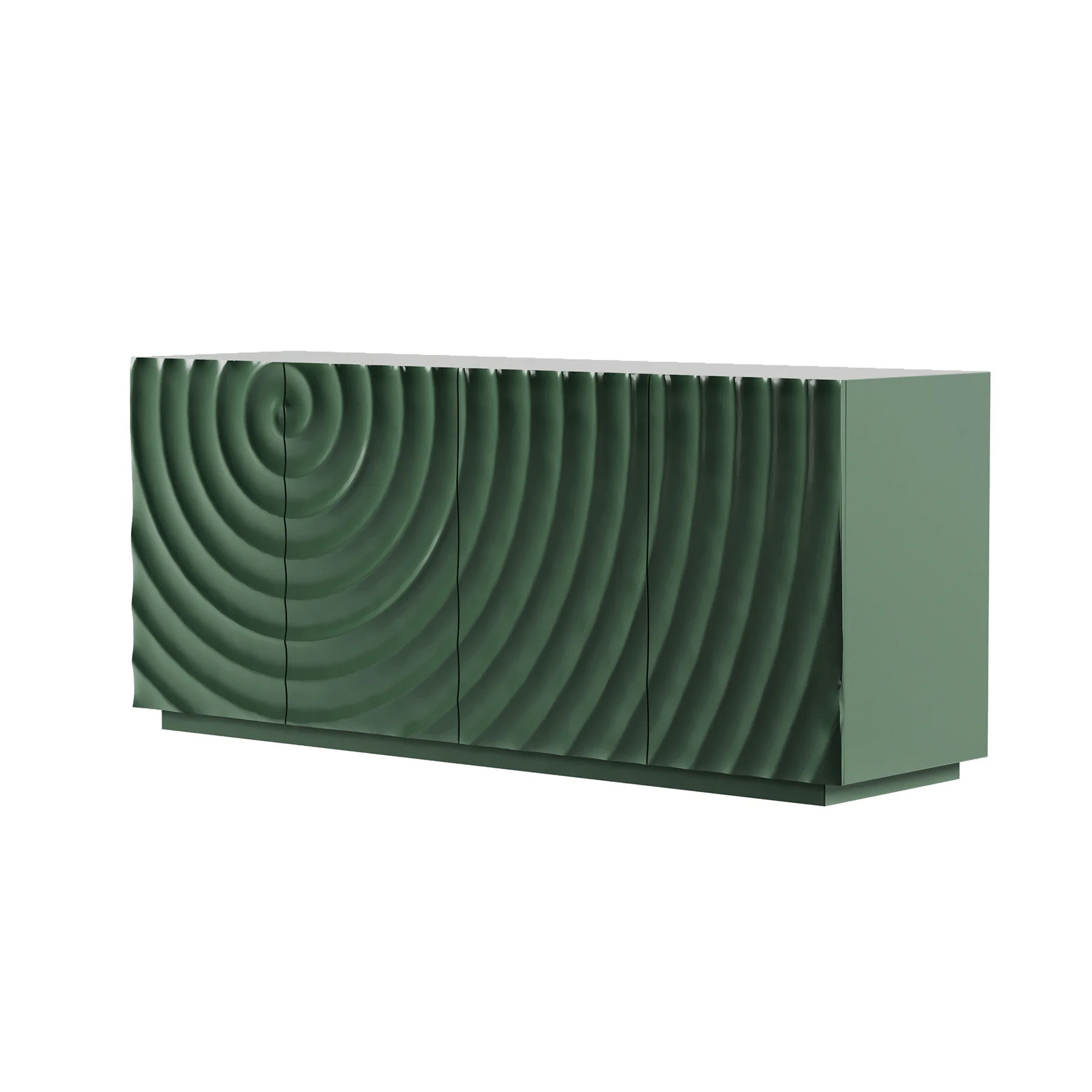 SINOFURN Contemporary/Modern MDF Green Assembly Required Sideboard one_size | SYB930035BK | Lowe's