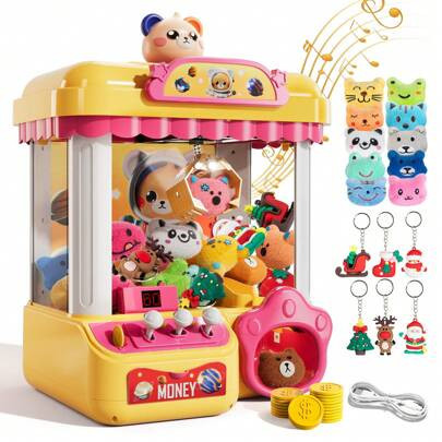 Claw Machine For Kids Girls Boys With Light Music, Claw Machine Arcade Game Toys For Kids Girls 3-8, Claw Toys For 3 4 5 6 7 8 Years Old Girl | SHEIN