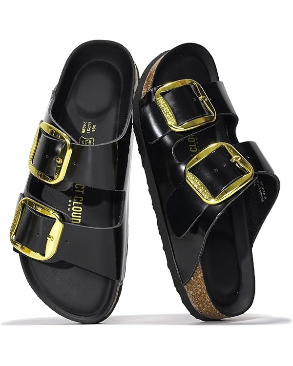 Project Cloud Genuine Leather Flat Sandals for Women 2025 Comfortable Beach Essentials Womens San... | Amazon (US)