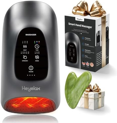 Hand Massager with Heat and Compression for Arthritis and Carpal Tunnel Relief, Finger Wrist Hand... | Amazon (US)