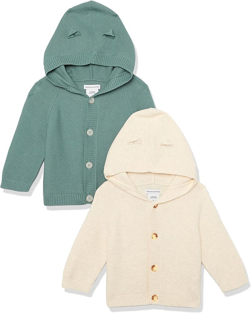 Amazon Essentials Unisex Babies' Hooded Sweater, Pack of 2 | Amazon (US)