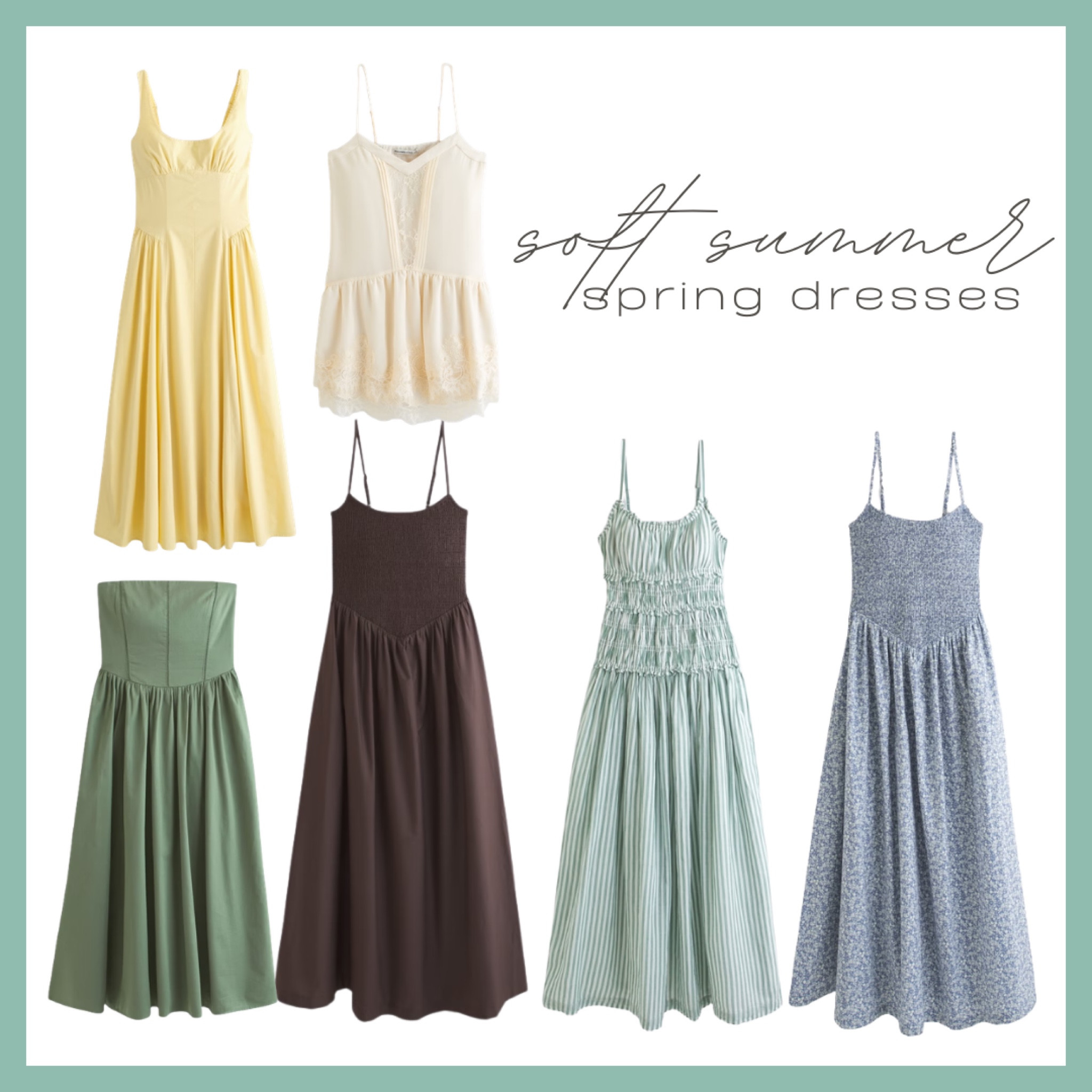 Soft summer dresses

#softsummer #softsummerdresses #softsummerseason

#LTKTravel #LTKSeasonal #LTKWedding