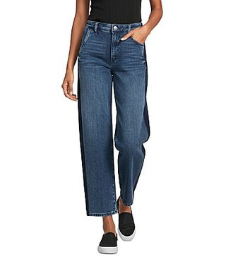 KUT from the Kloth Ashton Stretch Denim High Rise Barrel Leg Ankle Length Jeans - 8 | Dillard's