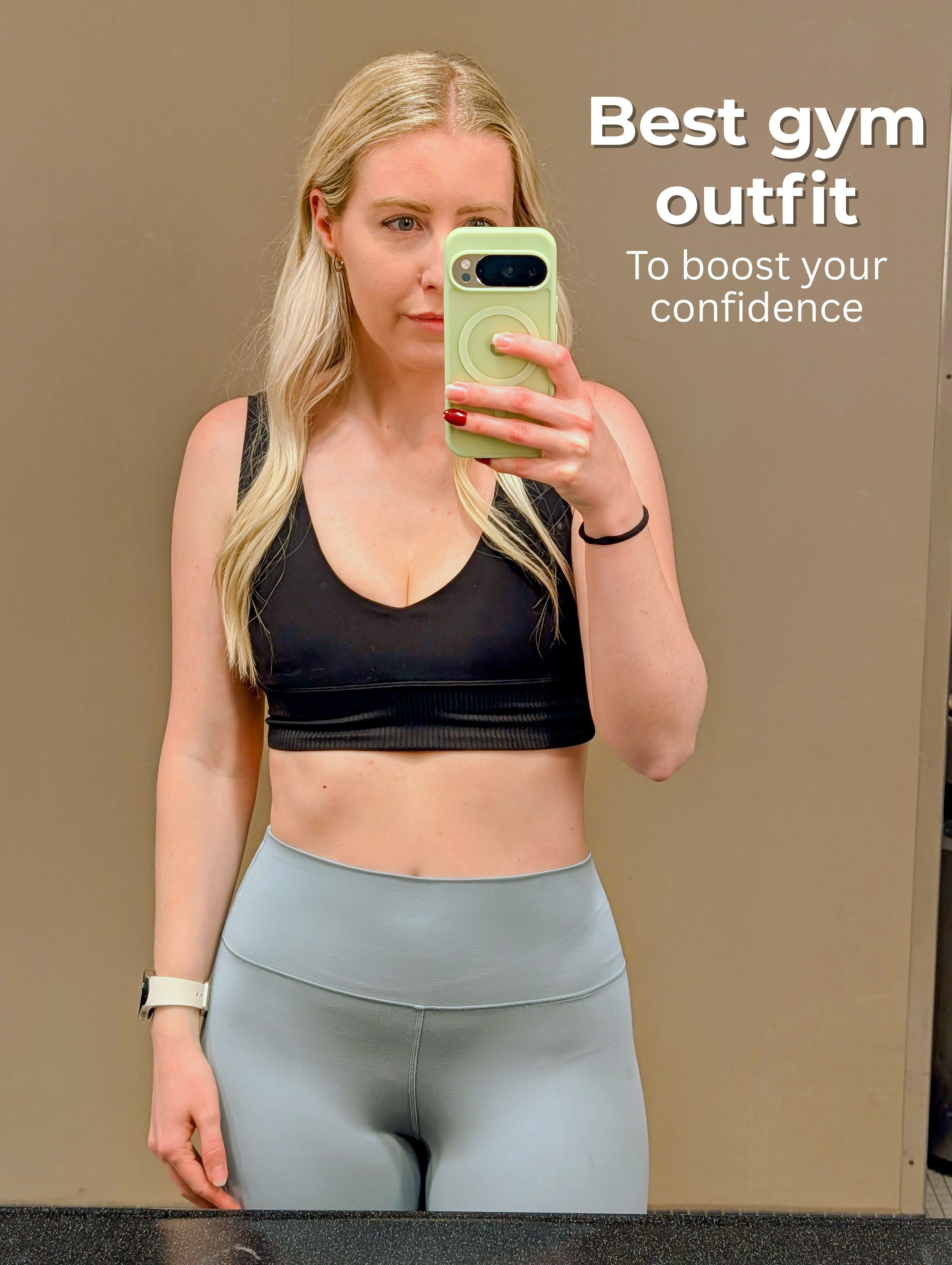 Confidence-boosting outfit for the gym! Black plunge bra, high waist leggings. Nike, Aerie and Vuori.

#LTKfitnessgoals #LTKActive #LTKselfcare