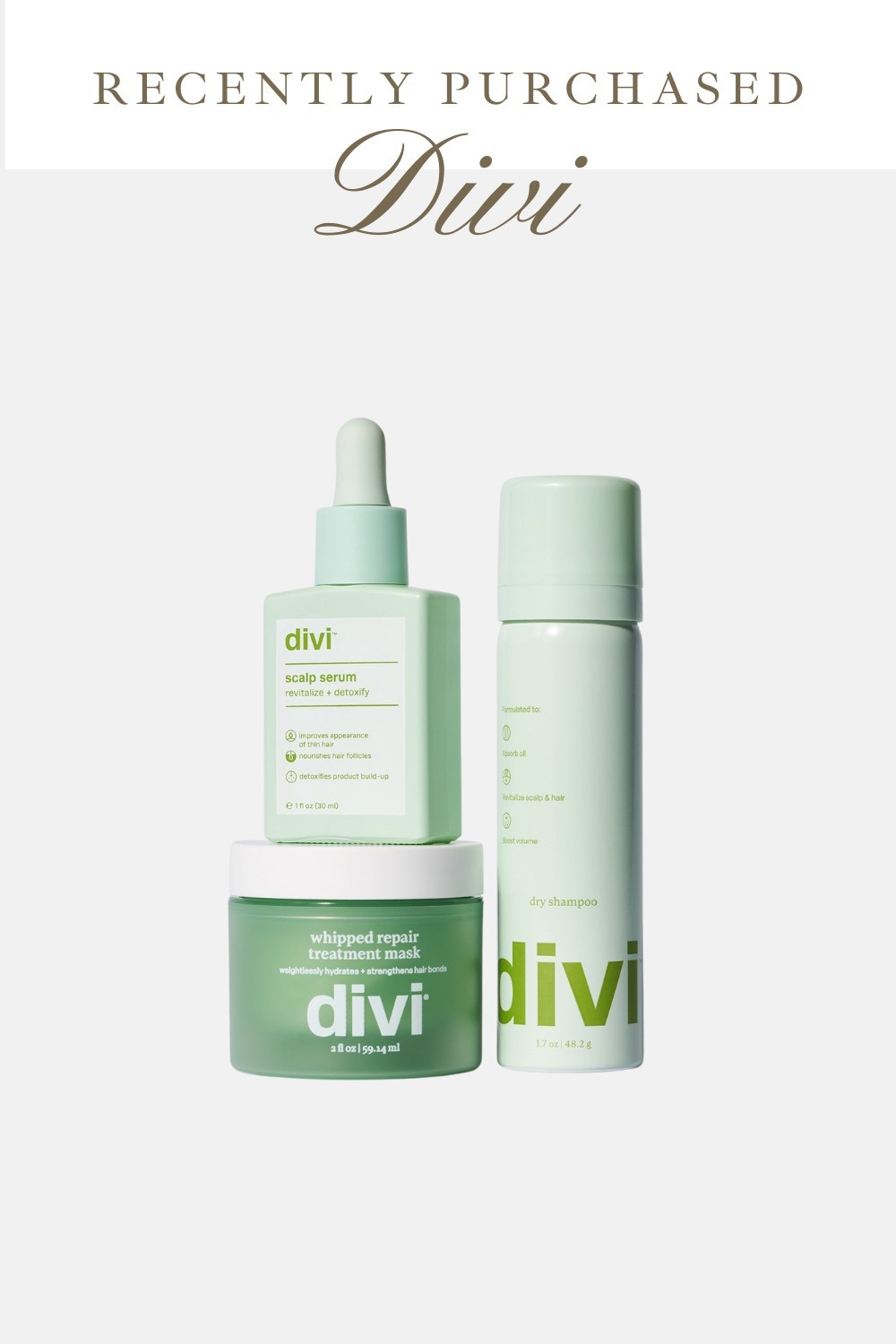 Just purchased this divi travel set! Can’t wait to try the dry shampoo, whipped hair mask and hair oil. 

#LTKBeauty
