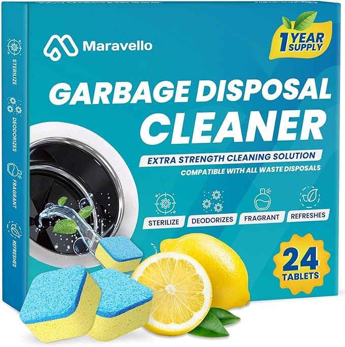 Maravello Disposal Cleaner and Deodorizer, Powerful Extra-Strength Sink Disposal Cleaner with Fre... | Amazon (US)