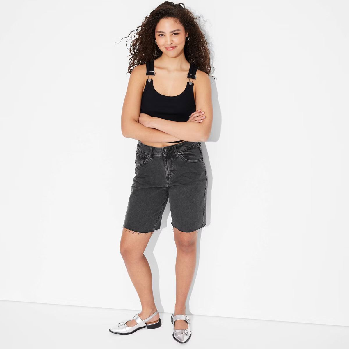 Women's Mid-Rise EasyRigid Cut-Off Jorts - Wild Fable™ | Target