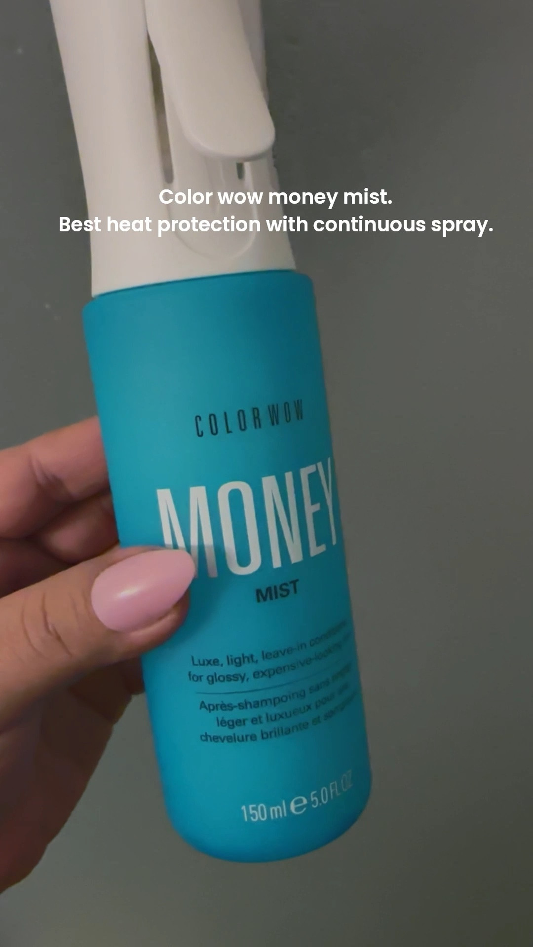 The Ultimate Hair Glow-Up.  Heat Protection Never Looked So Good .  

Color Wow Money Mist. Best heat protection with a continuous spray. 
Shine like money, feel like gold! Introducing Color Wow Money Mist — your shortcut to instant gloss, frizz-free radiance, and that rich-girl hair glow. Lightweight, non-greasy, and totally addictive, this mist delivers a glassy finish in seconds. Because while money doesn’t grow on trees, shine definitely can. ✨ #ColorWow #MoneyMist #GlossyHair #HairGlowUp #MoneyMistMagic . 



#LTKBeauty #LTKFindsUnder50 #LTKWedding