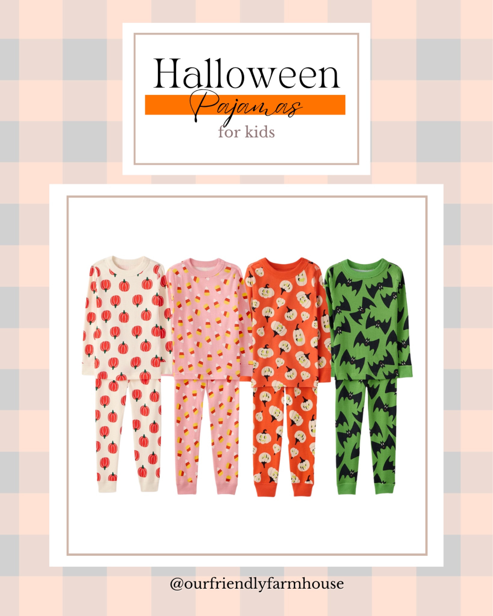 Halloween pajamas for the kiddos! 🎃🛏️