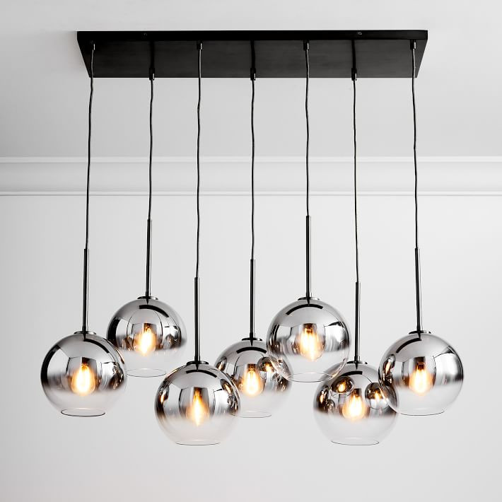 Sculptural Glass 7-Light Globe Chandelier (43"–45") | West Elm (US)
