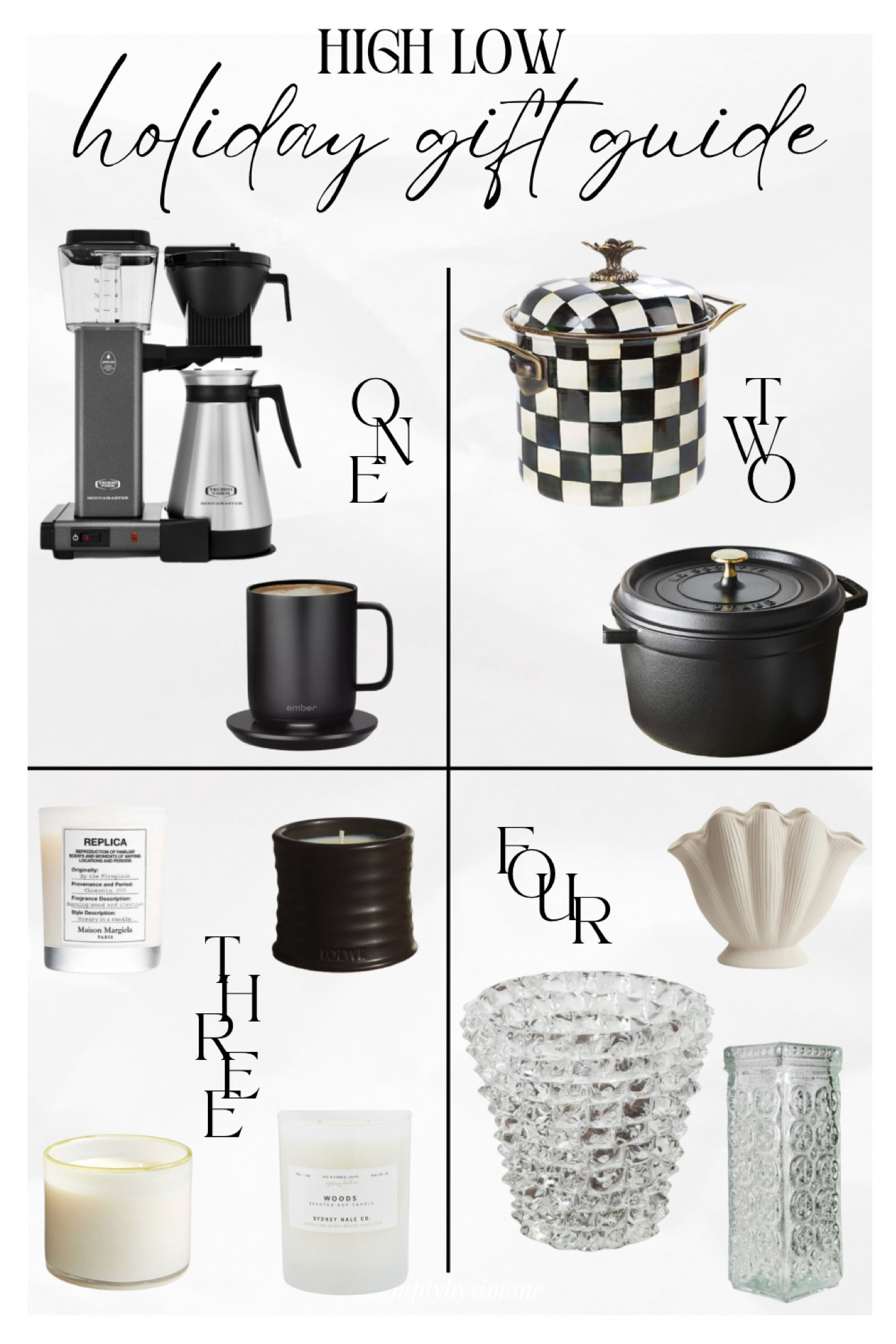The ultimate Christmas gift guide, exceptional gifts at any price high low holiday gift guide, gifts for the coffee lover, gifts for the cook, gifts for the home, best candle gifts, vintage vases

#LTKGiftGuide