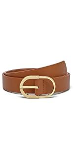 Earnda Women's Faux Leather Chic Belt for Ladies Jeans | Amazon (US)