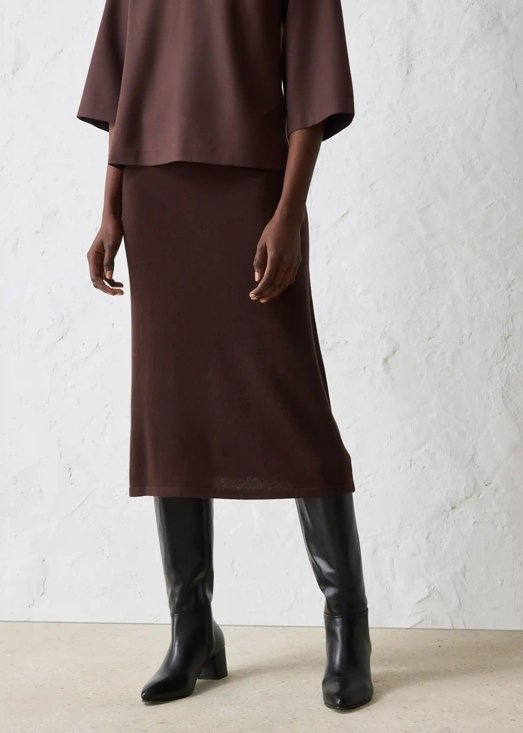 Strickrock aus weichem Woll-Mix | Bonprix DE