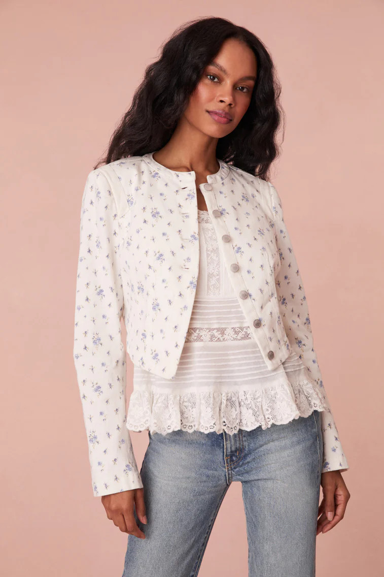 Falima Cropped Jacket | LOVESHACKFANCY