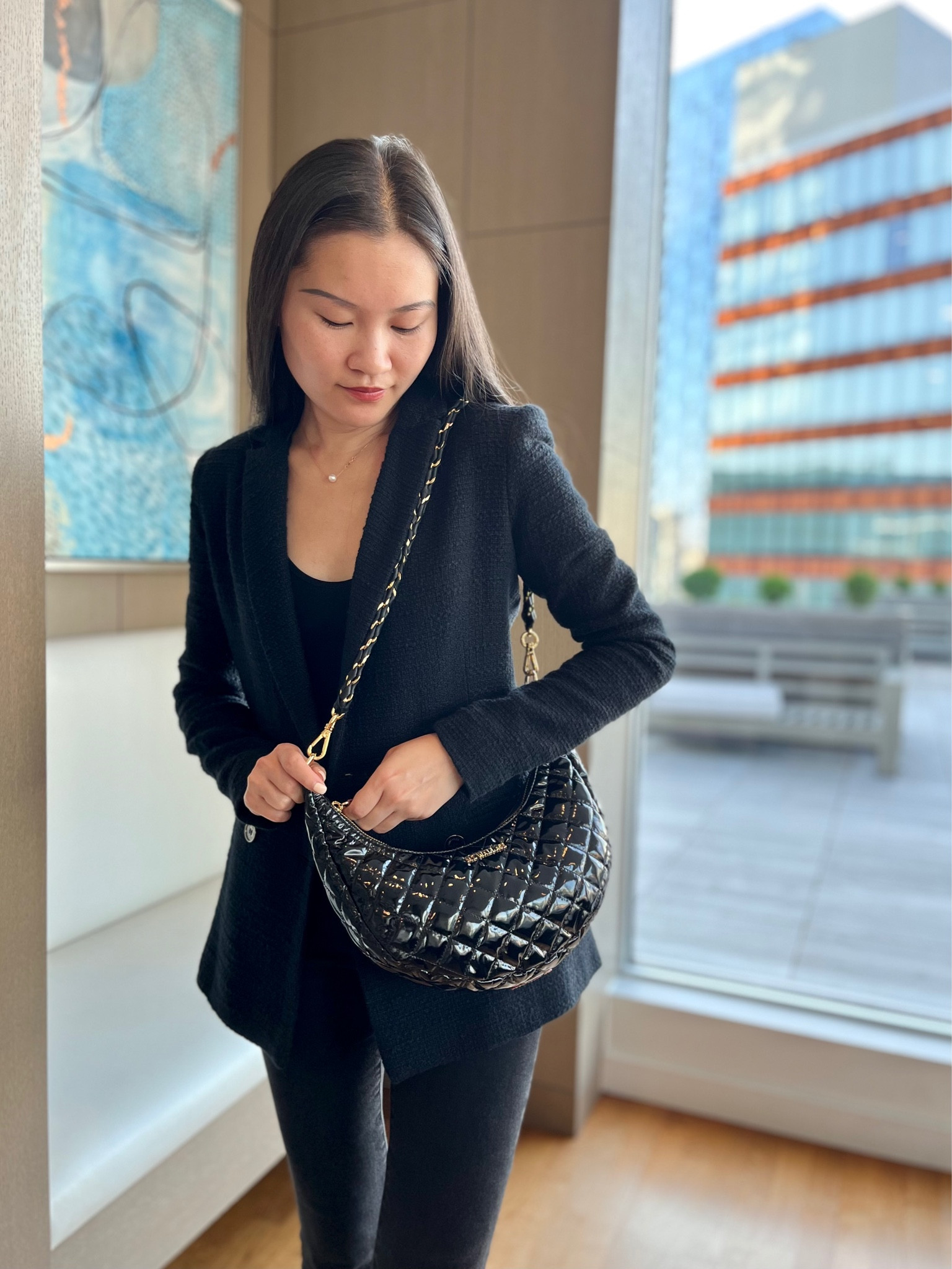 Quilted and waterproof shoulder bag from MZ Wallace - lightweight bag comes with 3 removable straps and 2 are adjustable as well.

Dressy handbag that works for a night out, or a party. Crescent shaped shoulder and crossbody bag

#LTKworkwear #LTKstyletip #LTKitbag