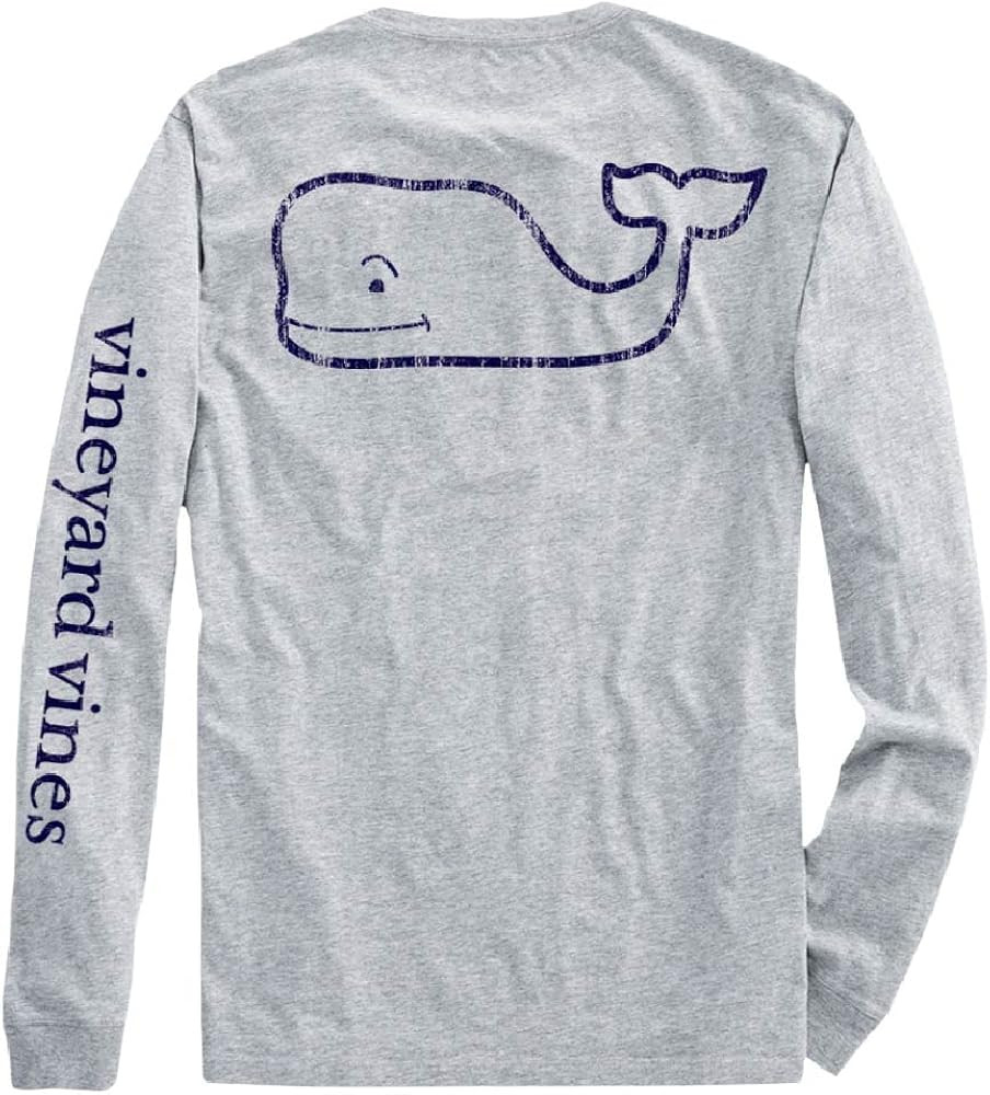 vineyard vines Kids' Long Sleeve Vintage Whale Pocket T-Shirt | Amazon (US)